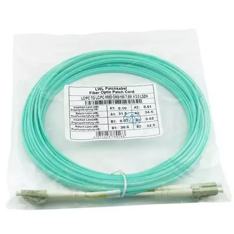 Cable de fibra óptica InfiniBand BlueOptics X66250-5-BO 5 m LC aqua