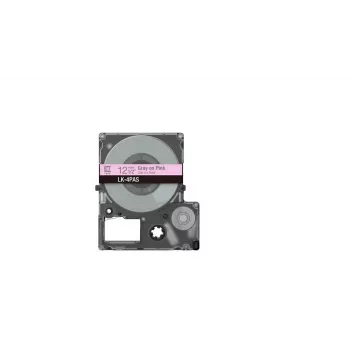 Cinta de etiquetas Epson LK-4PAS gris rosa transferencia térmica 1,2 cm