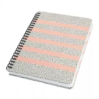 Cuaderno de notas Sigel JN600 A5 120 hojas negro rosa blanco