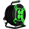 Alargador eléctrico REV 10217412 40 m 4 salidas AC interior/exterior negro verde
