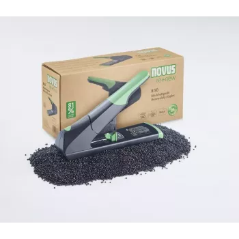Grapadora Novus B 50 re+new capacidad de grapado 140 hojas negro verde