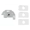 Toma de corriente Kindermann 7456000417 6,35 mm gris blanco