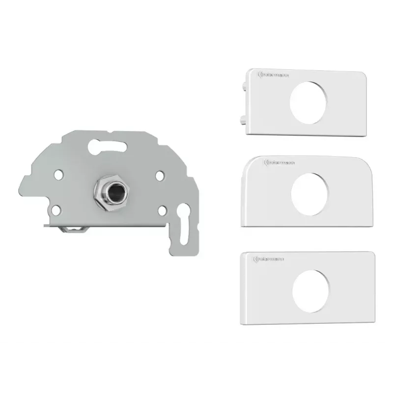 Toma de corriente Kindermann 7456000417 6,35 mm gris blanco