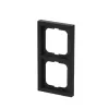 Marco Busch-Jaeger 1722-885K, sin tornillos, termoplástico, negro, 80×151 mm, 11 mm de grosor