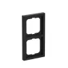 Marco Busch-Jaeger 1722-885K, sin tornillos, termoplástico, negro, 80×151 mm, 11 mm de grosor
