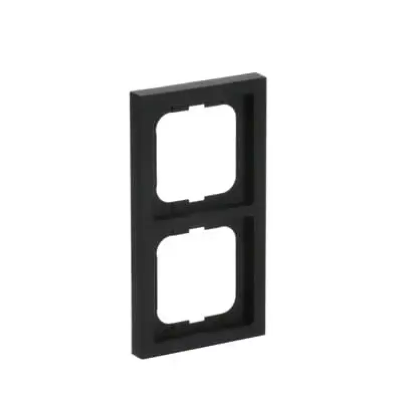 Marco Busch-Jaeger 1722-885K, sin tornillos, termoplástico, negro, 80×151 mm, 11 mm de grosor