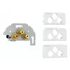 Toma de conexión 3 x RCA Kindermann 7456000530