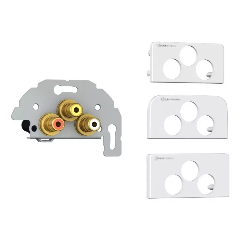 Toma de conexión 3 x RCA Kindermann 7456000530