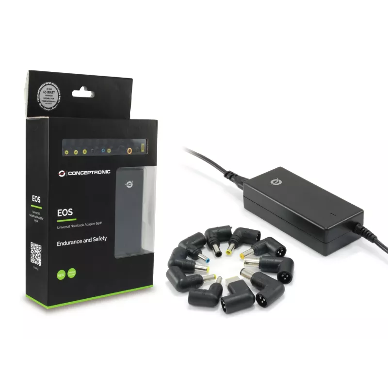 Conceptronic adaptador universal para portátil 65W