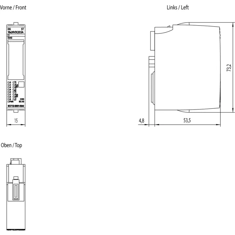 Siemens 6ES7132-6BH01-0BA0 fuente de alimentación para interiores multicolor