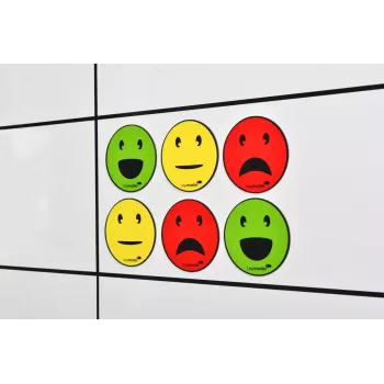 Imán de pizarra Legamaster símbolo magnético emoticono surtido 50 mm 6 uds.