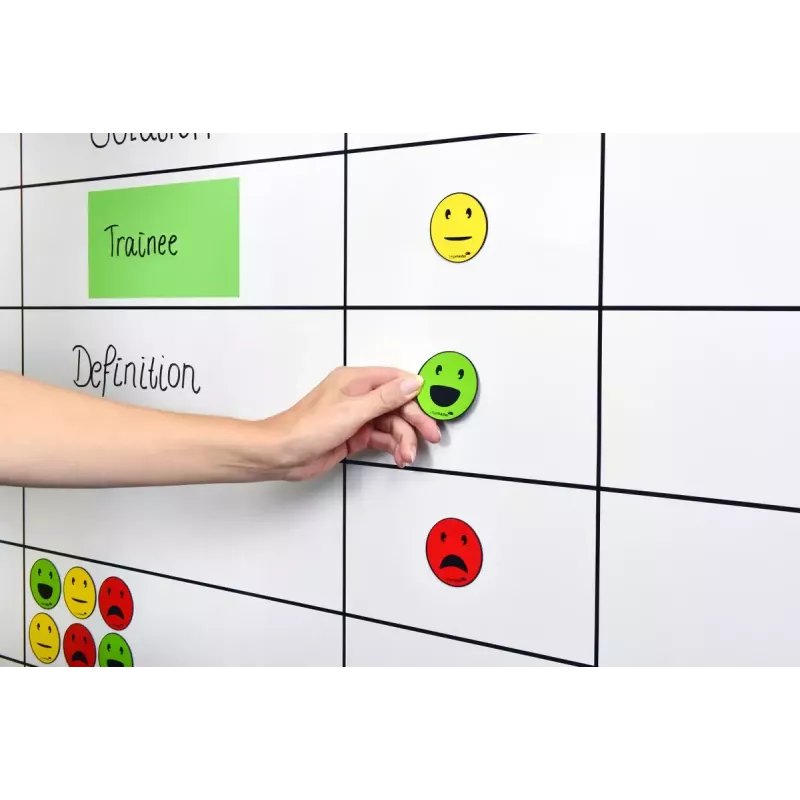 Imán de pizarra Legamaster símbolo magnético emoticono surtido 50 mm 6 uds.
