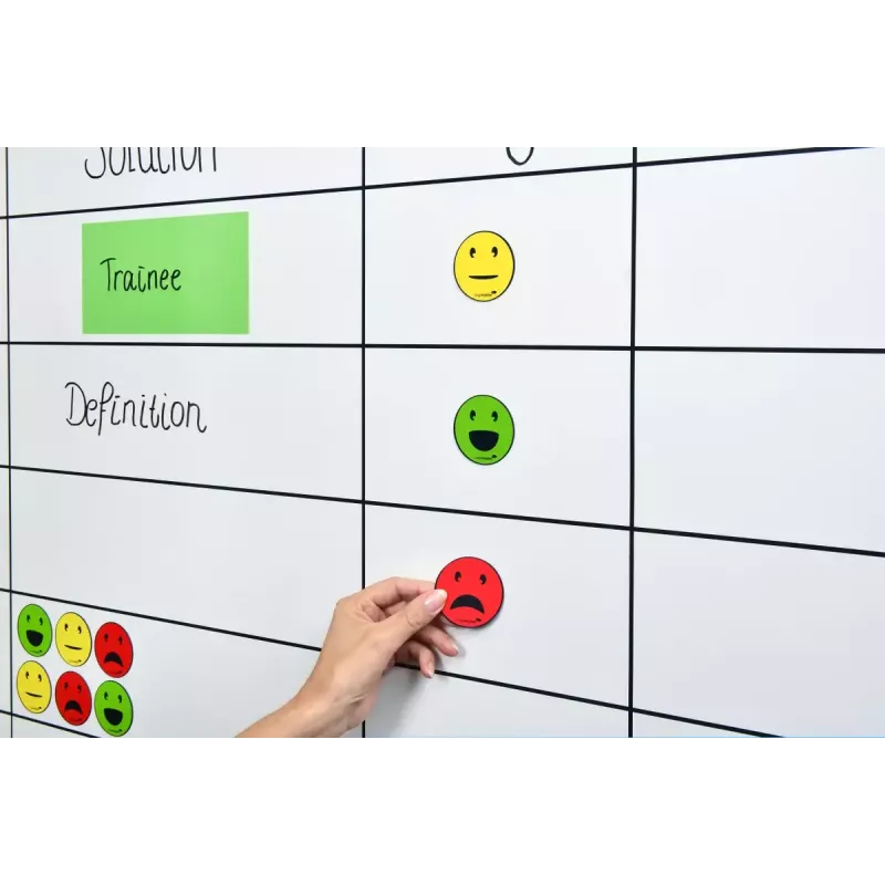 Imán de pizarra Legamaster símbolo magnético emoticono surtido 50 mm 6 uds.