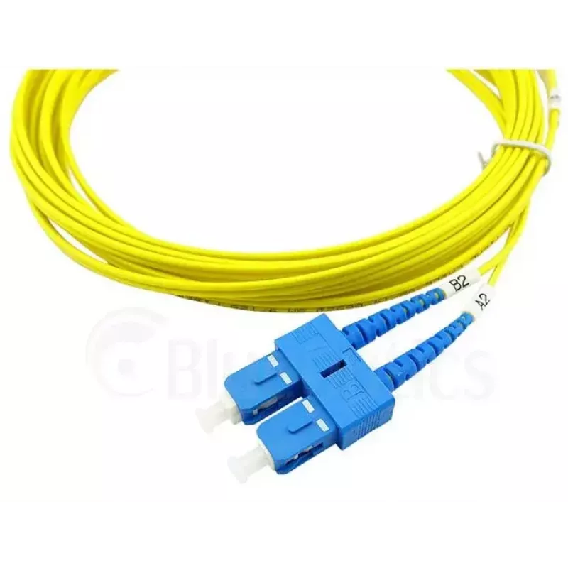 BlueOptics 047202G512000005M Cable patch de fibra óptica LC-SC monomodo dúplex, LC-UPC/SC-UPC, 5 m, beige