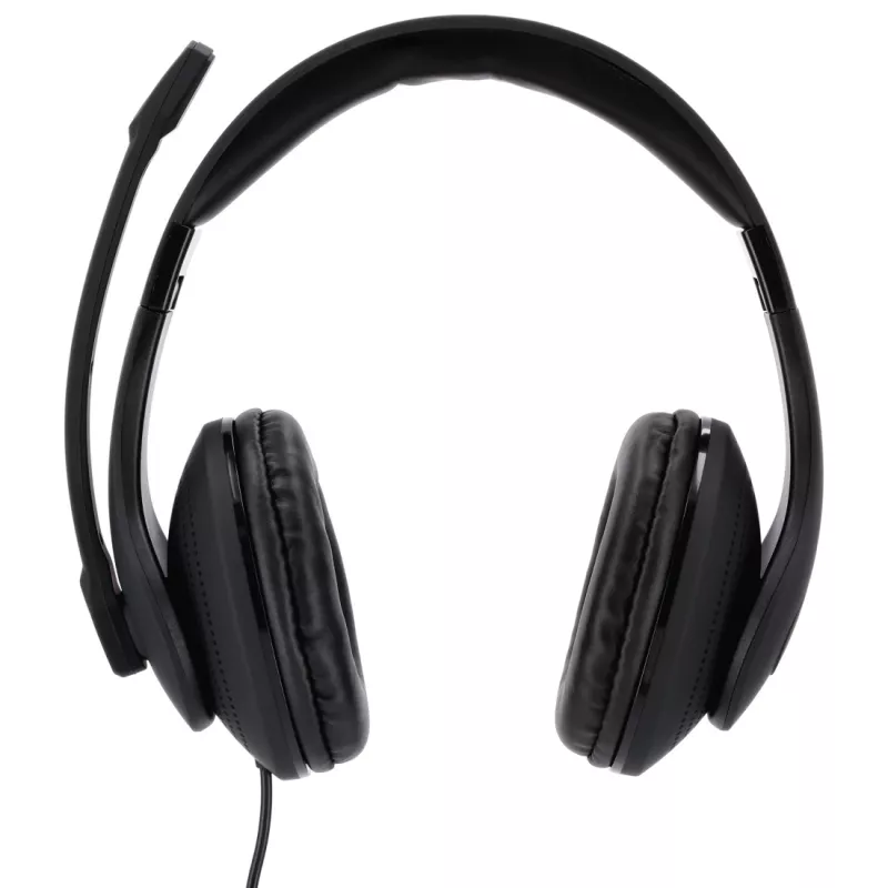 Hama HS-USB300 Auriculares con micrófono PC Office, con cable, USB, negro