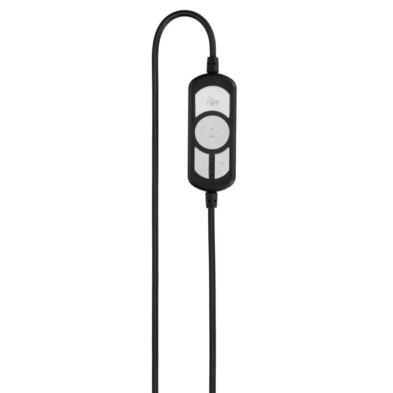 Hama HS-USB300 Auriculares con micrófono PC Office, con cable, USB, negro