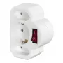 Adaptador de enchufe Hama 00223217 blanco