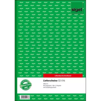 Cuaderno Sigel SD016 A4 40 hojas verde blanco