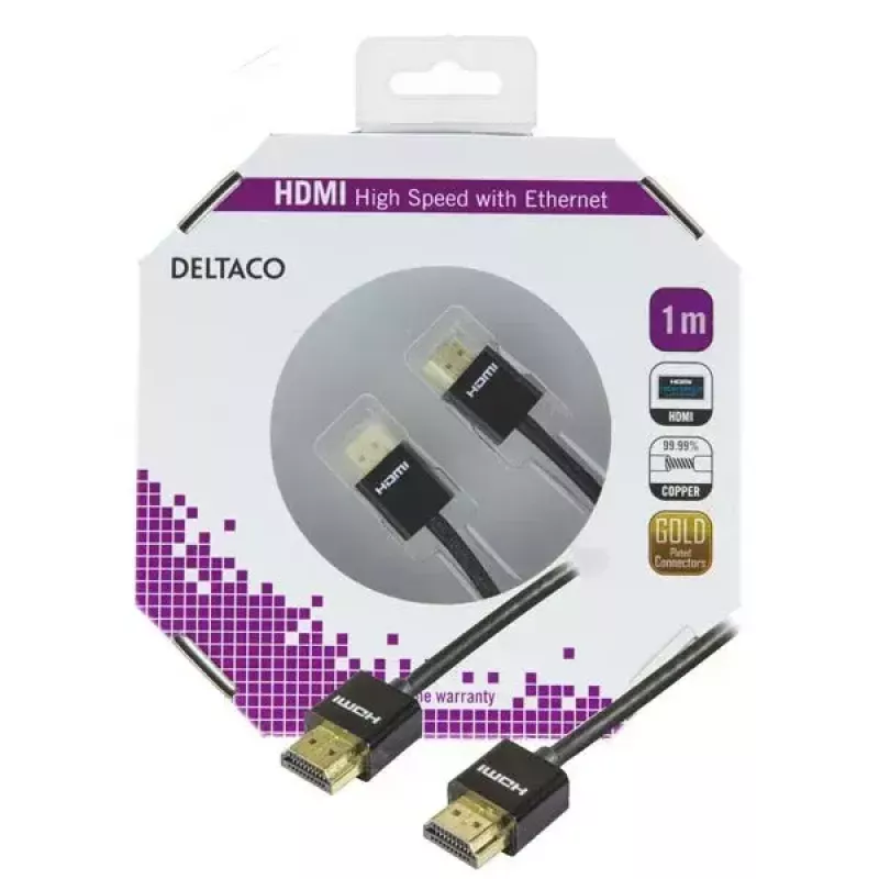 Cable HDMI Deltaco HDMI-1091 1 m