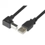 Techly cable USB 2.0 conector A/conector B en ángulo 3 m ICOC U-AB-30-ANG