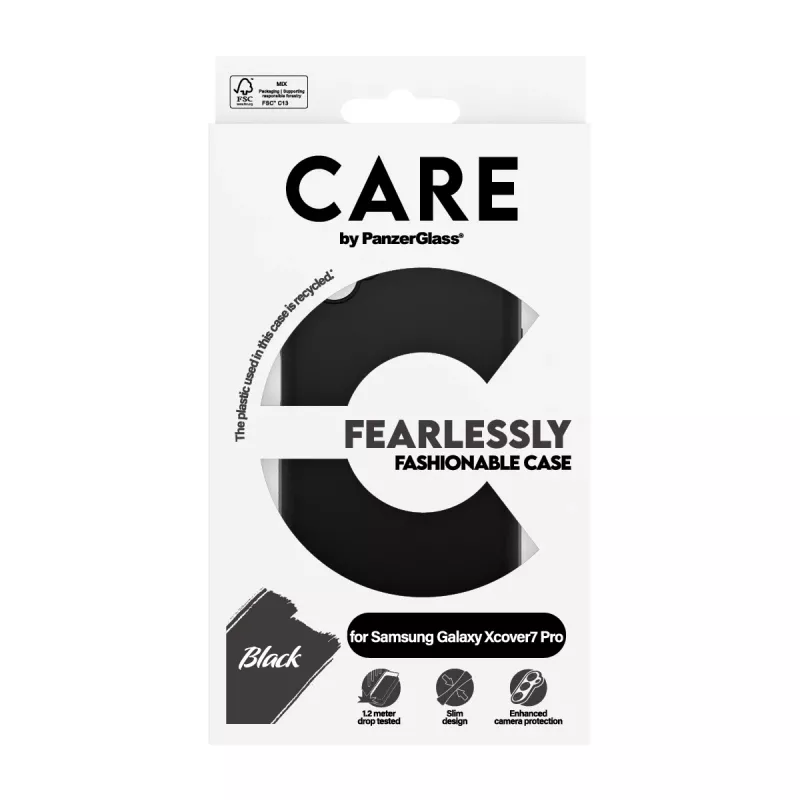 Funda protectora TPU PanzerGlass para Samsung Galaxy Xcover7 Pro — negro