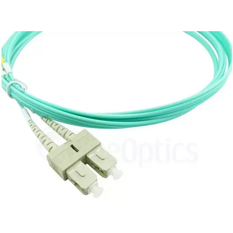 BlueOptics Cable patch de fibra óptica LC-SC multimodo OM3 dúplex, LC-UPC/SC-UPC, 3 m, beige (compatible con Corning 055702T512000003M)