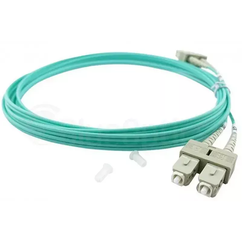 BlueOptics Cable patch de fibra óptica LC-SC multimodo OM3 dúplex, LC-UPC/SC-UPC, 3 m, beige (compatible con Corning 055702T512000003M)
