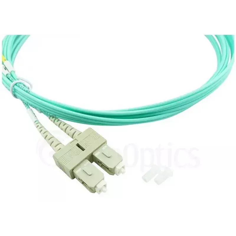 BlueOptics Cable patch de fibra óptica LC-SC multimodo OM3 dúplex, LC-UPC/SC-UPC, 3 m, beige (compatible con Corning 055702T512000003M)