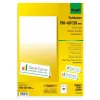 Sigel DP049 Tarjetas de mesa, 190 x 60 mm, 185 g/m², blanco extra, 40 unidades (20 hojas x 2)