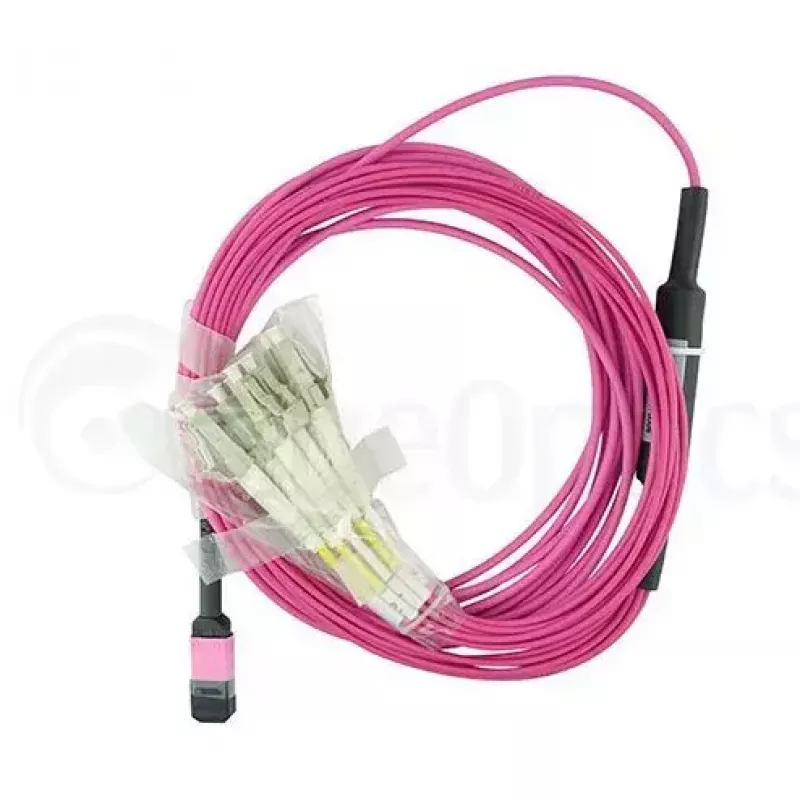 BlueOptics EMC CBL-MPO12-4LC-OM4-2M Cable de fibra óptica MPO 4x LC 2m
