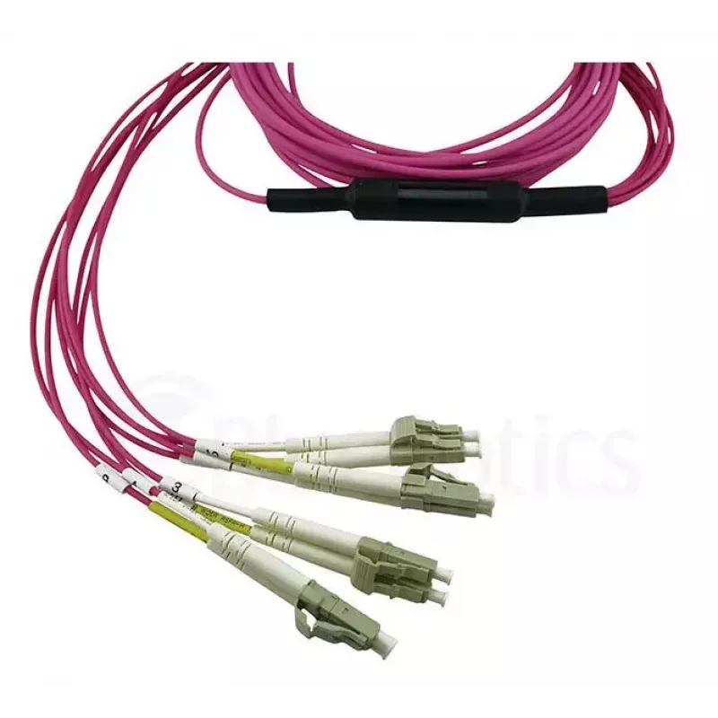 BlueOptics EMC CBL-MPO12-4LC-OM4-2M Cable de fibra óptica MPO 4x LC 2m