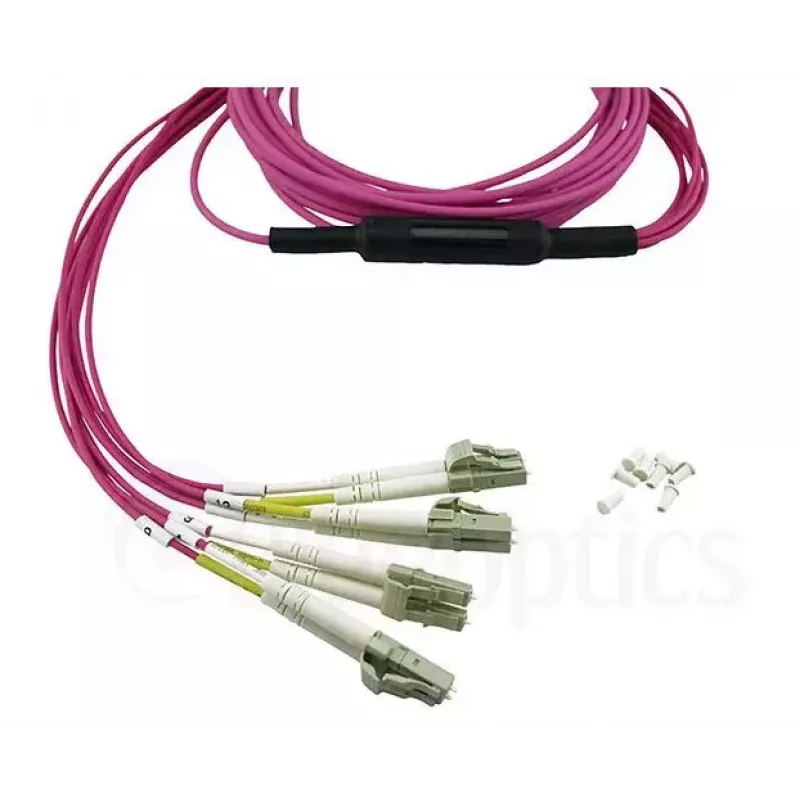 BlueOptics EMC CBL-MPO12-4LC-OM4-2M Cable de fibra óptica MPO 4x LC 2m