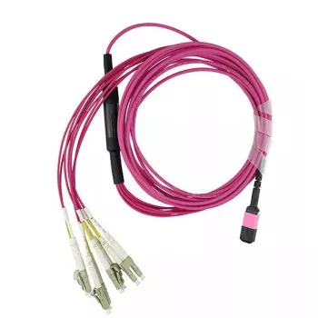 BlueOptics EMC CBL-MPO12-4LC-OM4-2M Cable de fibra óptica MPO 4x LC 2m
