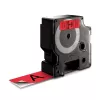 DYMO Authentic D1 etiquetas | 24 mm x 7 m rollo | impresión negra sobre rojo | etiquetas autoadhesivas para impresoras de etiquetas LabelManager
