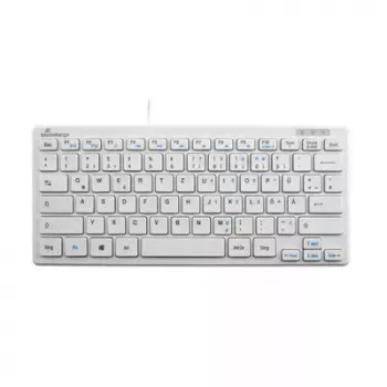 Teclado MediaRange MROS113 Office USB QWERTZ Alemán Blanco