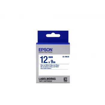 Cartucho de etiquetas Epson Standard LK-4WLN Azul/Blanco 12mm (9m)