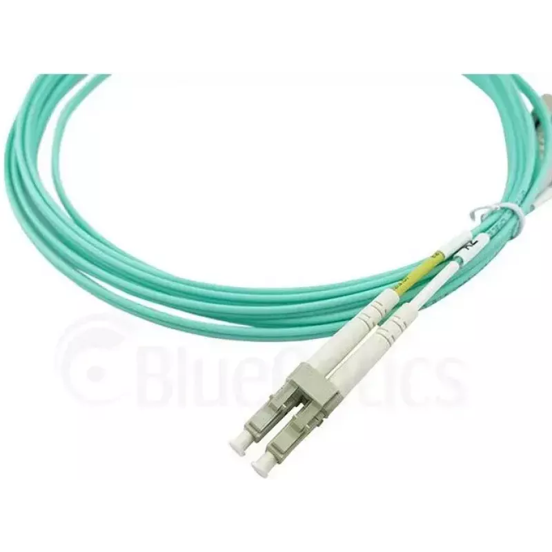 BlueOptics 050502T512000002M Cable patch de fibra óptica LC-LC multimodo OM3 dúplex, LC-UPC, 2 m, beige