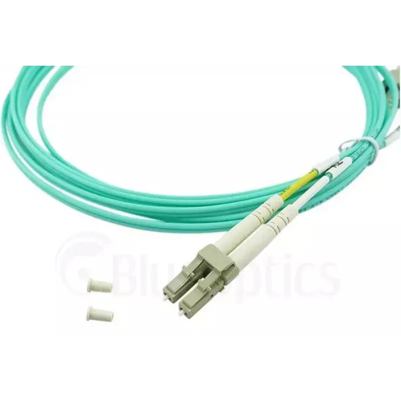 BlueOptics 050502T512000002M Cable patch de fibra óptica LC-LC multimodo OM3 dúplex, LC-UPC, 2 m, beige