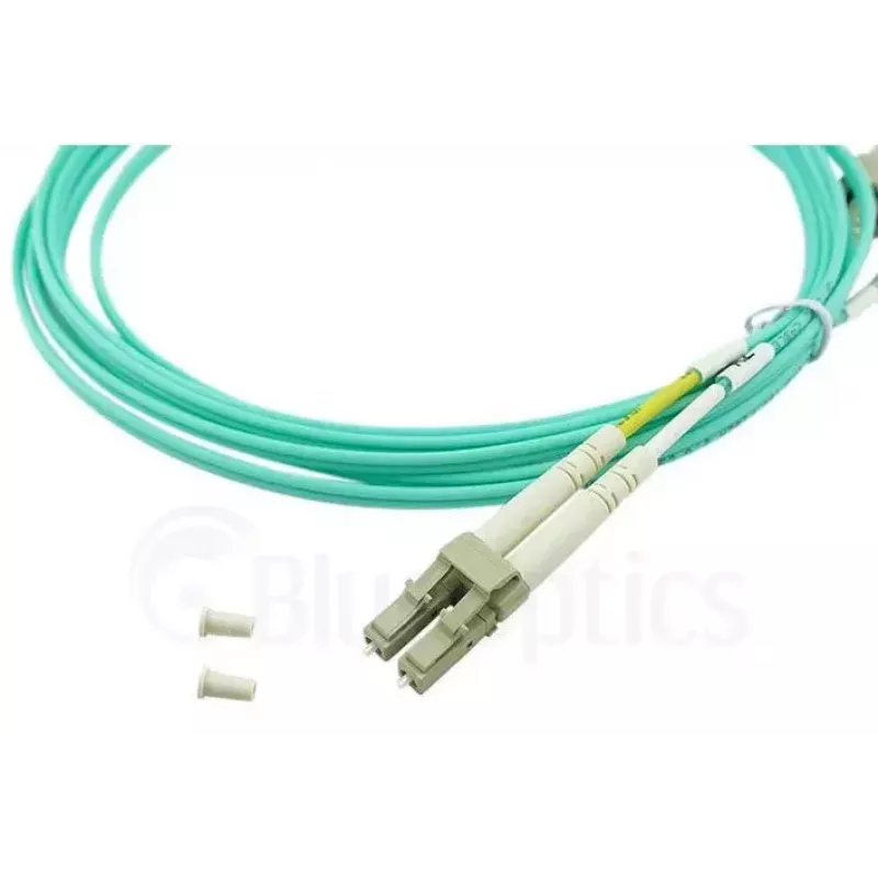 BlueOptics Cable patch de fibra óptica LC-SC multimodo OM3 dúplex, LC-UPC/SC-UPC, 5 m, beige (compatible con Corning 055702K512000005M)