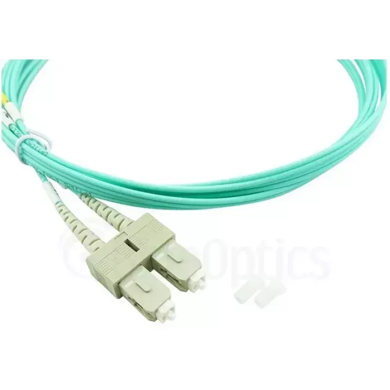 BlueOptics Cable patch de fibra óptica LC-SC multimodo OM3 dúplex, LC-UPC/SC-UPC, 5 m, beige (compatible con Corning 055702K512000005M)