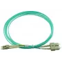 BlueOptics Cable patch de fibra óptica LC-SC multimodo OM3 dúplex, LC-UPC/SC-UPC, 5 m, beige (compatible con Corning 055702K512000005M)