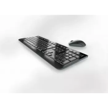 Conjunto inalámbrico de teclado de tamaño completo y ratón Cherry CHERRY DW 3000 — 108 teclas QWERTY, RF inalámbrico, negro