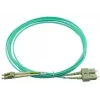 BlueOptics Cable patch de fibra óptica LC-SC multimodo OM3 dúplex, LC-UPC/SC-UPC, 10 m, beige (compatible con Corning 055702K512000010M)