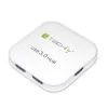 Hub USB 3.0 Super Speed Techly 4 puertos blanco IUSB3-HUB4-WH, USB 3.2 Gen 1 (3.1 Gen 1) Type-A, 5000 Mbit/s, blanco, 0,8 m, CE, RoHS, USB 2.0 USB 1.1