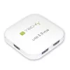 Hub USB 3.0 Super Speed Techly 4 puertos blanco IUSB3-HUB4-WH, USB 3.2 Gen 1 (3.1 Gen 1) Type-A, 5000 Mbit/s, blanco, 0,8 m, CE, RoHS, USB 2.0 USB 1.1