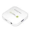Hub USB 3.0 Super Speed Techly 4 puertos blanco IUSB3-HUB4-WH, USB 3.2 Gen 1 (3.1 Gen 1) Type-A, 5000 Mbit/s, blanco, 0,8 m, CE, RoHS, USB 2.0 USB 1.1