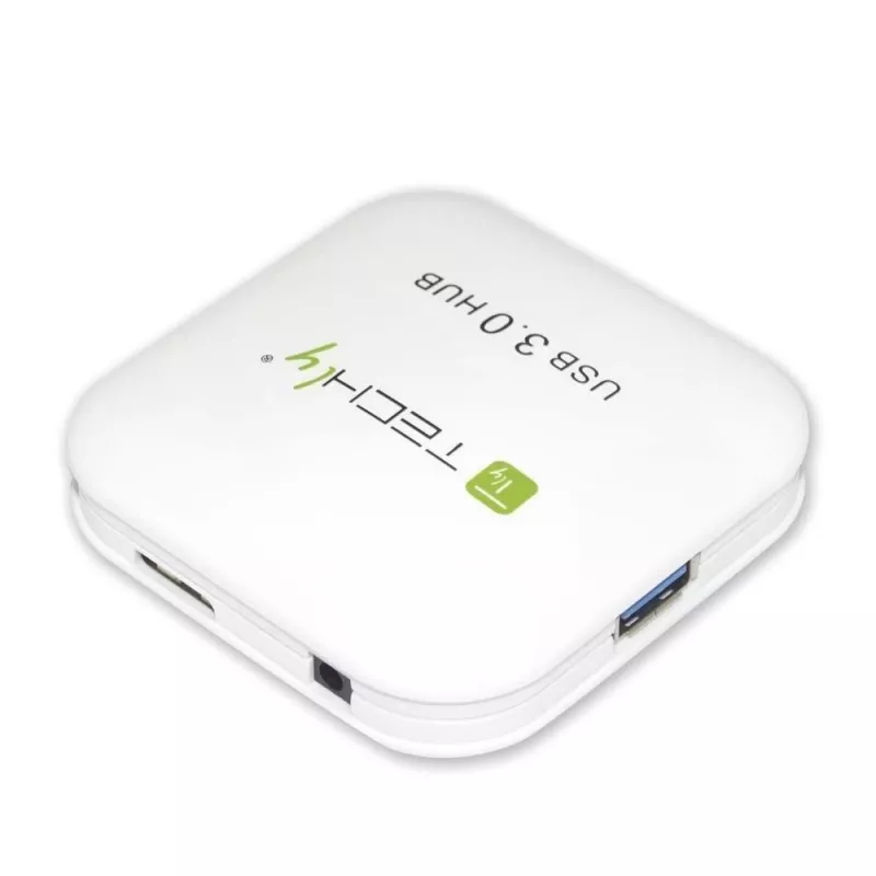 Hub USB 3.0 Super Speed Techly 4 puertos blanco IUSB3-HUB4-WH, USB 3.2 Gen 1 (3.1 Gen 1) Type-A, 5000 Mbit/s, blanco, 0,8 m, CE, RoHS, USB 2.0 USB 1.1