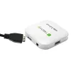 Hub USB 3.0 Super Speed Techly 4 puertos blanco IUSB3-HUB4-WH, USB 3.2 Gen 1 (3.1 Gen 1) Type-A, 5000 Mbit/s, blanco, 0,8 m, CE, RoHS, USB 2.0 USB 1.1