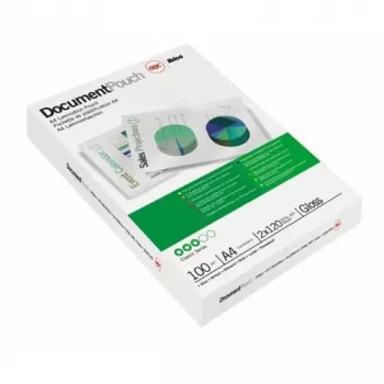 GBC Funda de laminar A4 80 micras, brillante, transparente, A4, 0,08 mm, 100 unidades