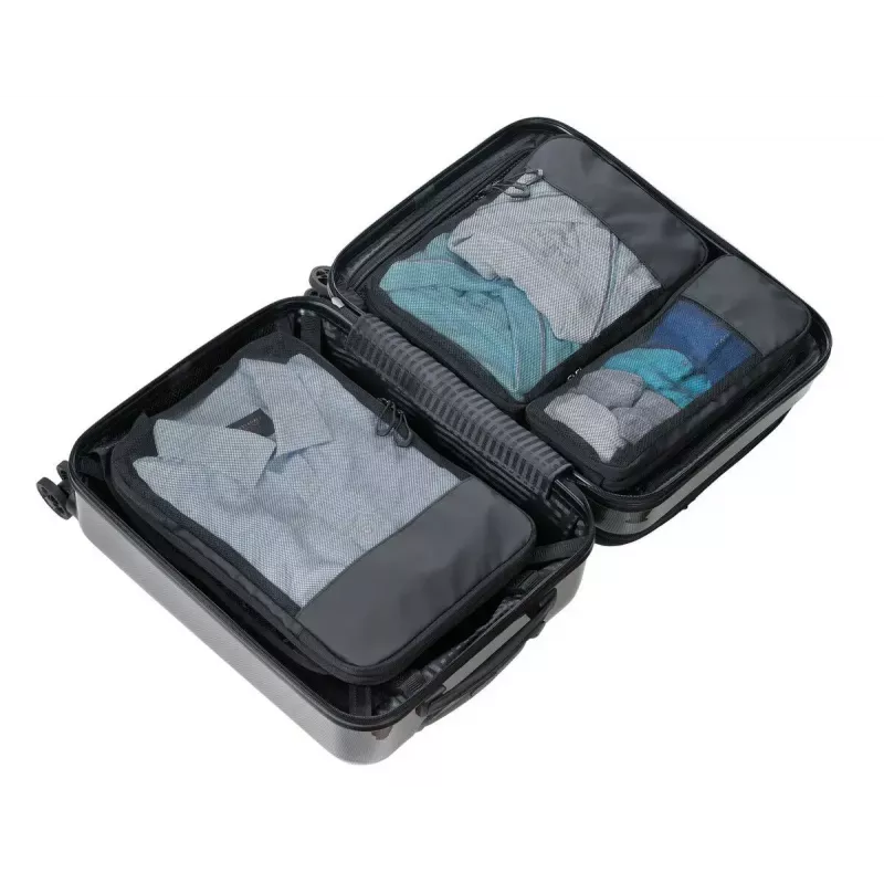 TROIKA Black Packing Cubes Set de bolsas de compresión, BBL56/BK
